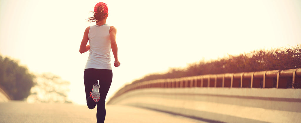 Illustrative photograph: Woman running